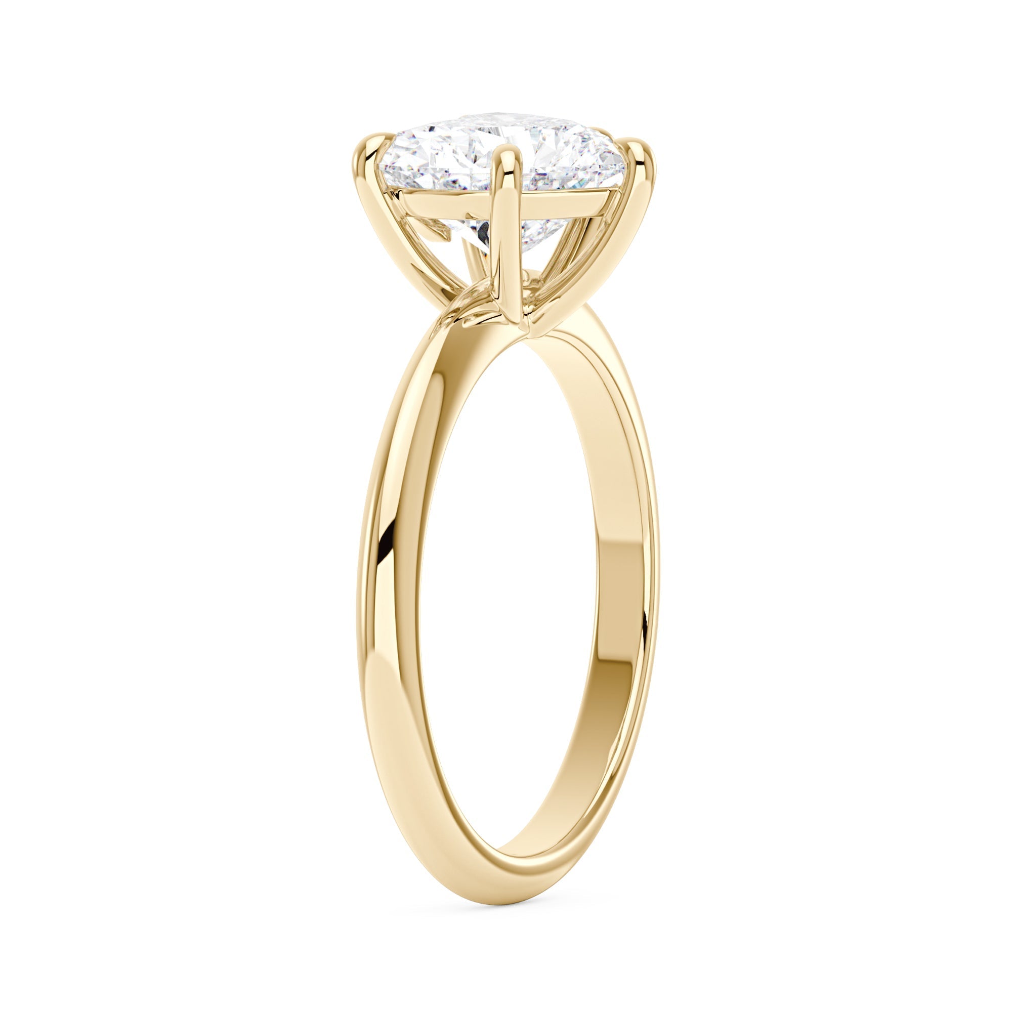 Heart Shaped Moissanite Solitaire Ring