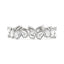Irregular Pear Moissanite Bezel Eternity Band