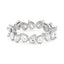 Irregular Pear Moissanite Bezel Eternity Band