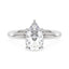 Pear-Shaped Moissanite Solitaire Engagement Ring
