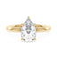 Pear-Shaped Moissanite Solitaire Engagement Ring