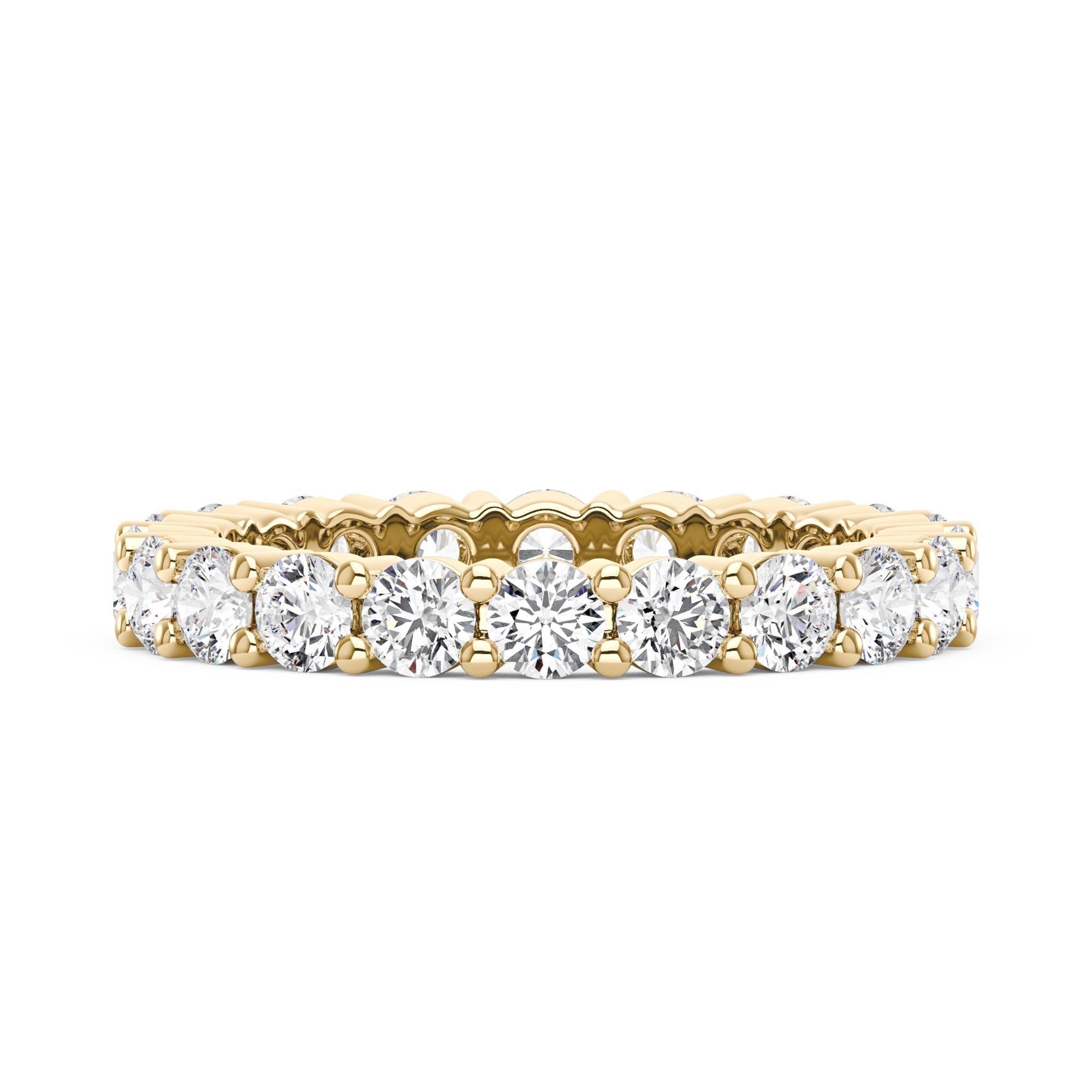 Round Cut Moissanite Full Eternity Ring