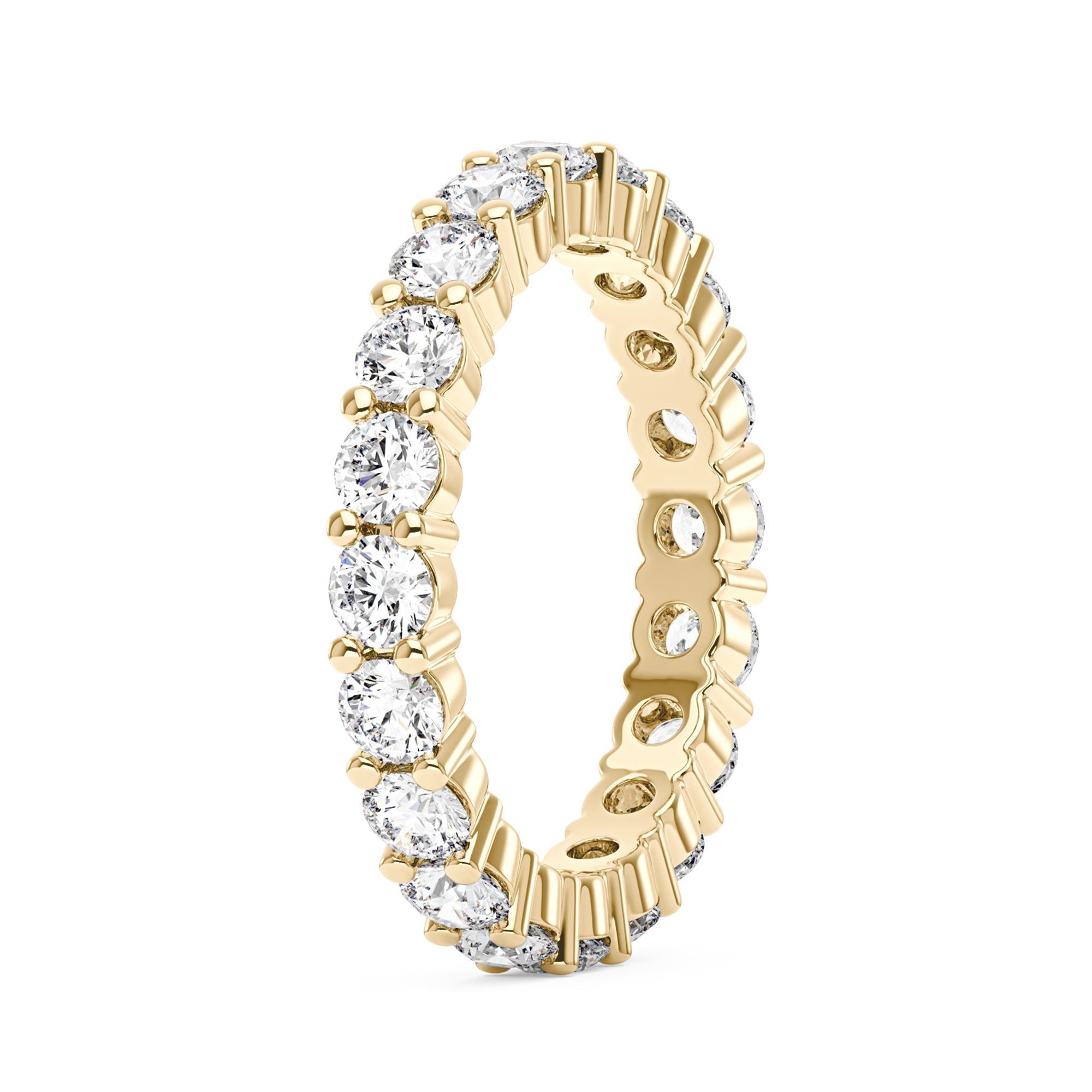 Round Cut Moissanite Full Eternity Ring