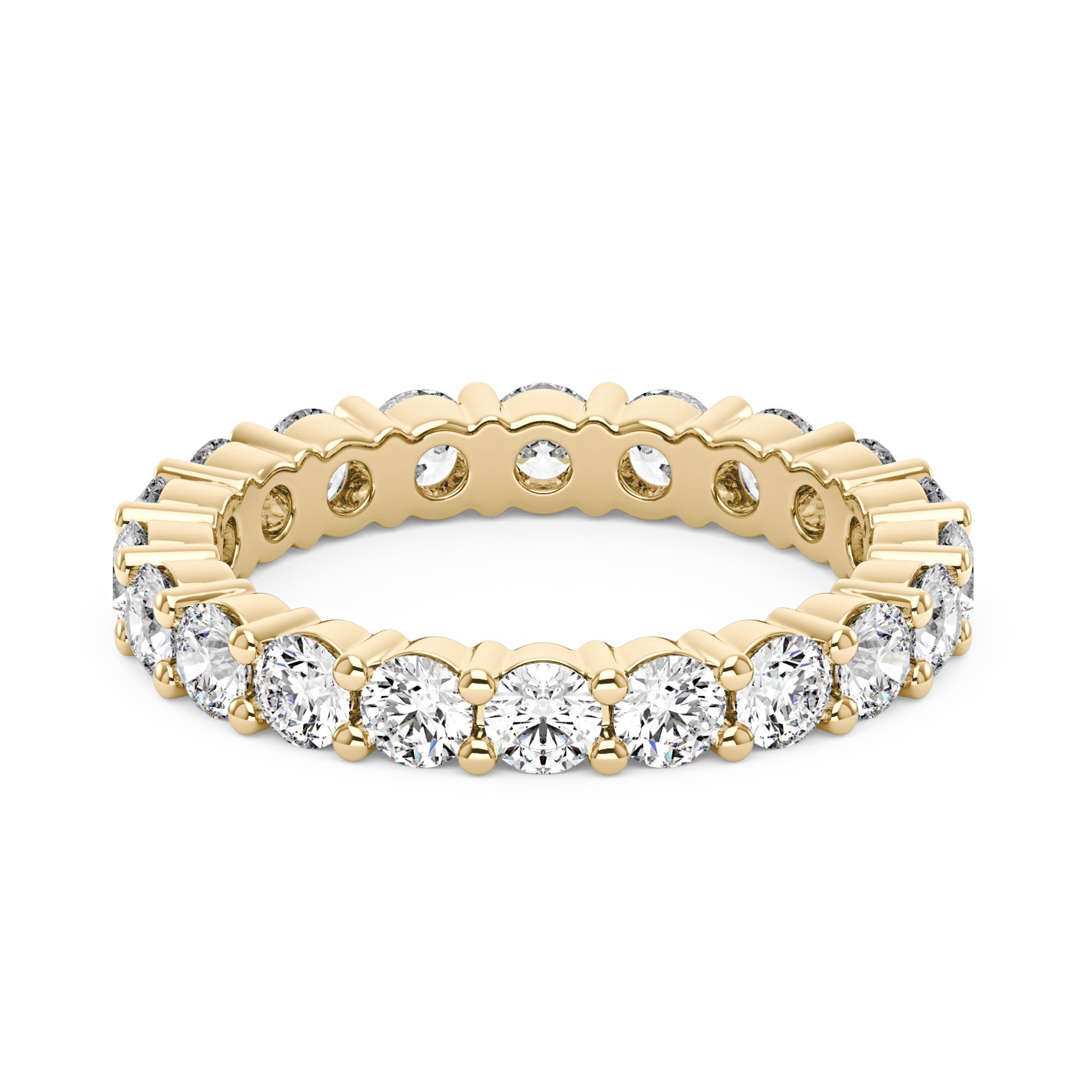 Round Cut Moissanite Full Eternity Ring