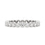 Round Moissanite Bezel Eternity Band