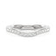Curved Moissanite Pavé Half Eternity Band