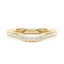 Curved Moissanite Pavé Half Eternity Band