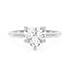 Heart Shaped Moissanite Solitaire Ring
