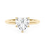 Heart Shaped Moissanite Solitaire Ring