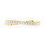 Nature Inspired Wave Moissanite Pavé Half Eternity Band