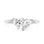Pear Heart Moissanite Toi et Moi Ring