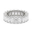Radiant Cut Full Eternity Moissanite Wedding Band
