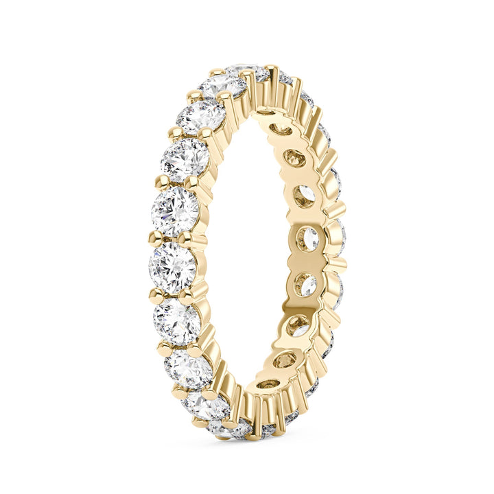 Round Cut Moissanite Full Eternity Ring