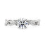 Intertwined Round Solitaire Moissanite Ring